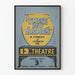 Vintageposter 'These Few Ashes' för väggdekoration teater