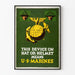 Väggdekorationsposter U.S. Marines militär emblem