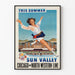 Vintageposter Sun Valley Denna sommar Chicago North Western Line