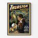 Vintageposter av Thurston, den store magikern, föreställning