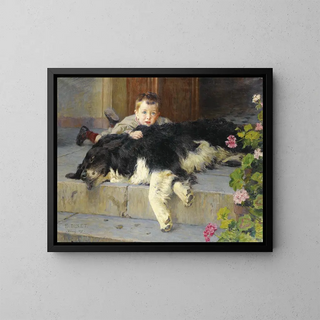 tienne Dinet - Le petit garon au chien.webp