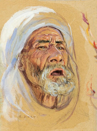 tienne Dinet - Study For The Central Figure In The Painting The Procession.webp