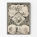 Vintage dekorativ poster med Aesops fabelser