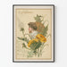 Vintageposter To My Valentine med barn och maskrosor