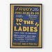 Vintageposter To The Ladies - Klassisk teater väggdekoration