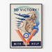 Vintage propagandaposter för flygverksamhet « Till seger med vår hjälp »