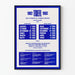 Vintageposter TOEFL 1982-1983 - Tentamenskalender i engelska