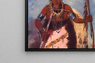 Notch-ee-nng-a Ingen hjärta kallad vit moln ledare för stammen - George Catlin