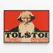 Vintageaffisch Tolstoj - Konstnärlig väggdekoration — inramlat konstverk på väggen