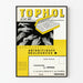 Vintage reklamposter för TOPHOL läkemedel för artritpatienter