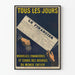 Vintageposter Le Financier Nouvelles Finansiella och Börsnyheter