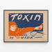 Vintageposter Toxin av Ouida - Retro väggdekoration — inramlat konstverk på väggen