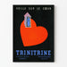 Vintageposter Trinitrine vakar över hjärtat - retro väggdekoration