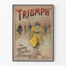 Vintageposter Triumph of Venus - Väggdekoration i retrocykelstil
