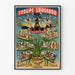 Vintageposter Troupe Edouardo Kväll hos överstelöjtnanten