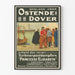Vintageposter av färjan Ostende-Dover Princesse Elisabeth