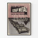 Vintage militär poster av skrotmetall och tanks