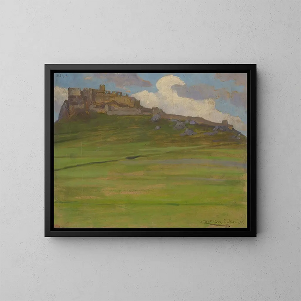 Château de Spisk - Ludovit Ordok — inramlat konstverk på väggen