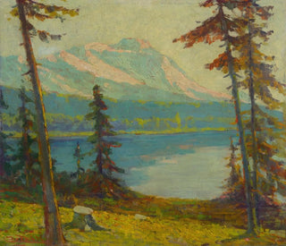 Lac des montagnes Tatra - Ludovit Ordok — vy av konstverket