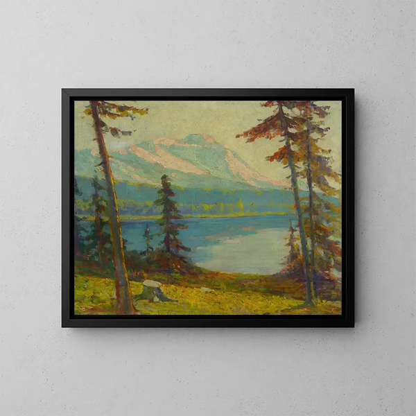 Lac des montagnes Tatra - Ludovit Ordok — inramlat konstverk på väggen