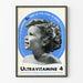 Vintageposter Ultraviamine 4 Barnväggdekoration