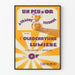 Vintageposter Lite guld väggdekoration retro