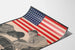 Amerikansk patriotposter United We Win med arbetare