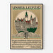 Vintageposter av Leipzigs arkitektur och natur