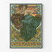 Art Nouveau-Poster Fågel och Björn - Elegant Väggdekoration