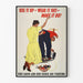 Vintageposter Use It Up Wear It Out - Inspirerande Väggdekoration