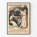 Vintageposter Vachalcade 1897 vid Nya Teatern – Konstnärlig väggdekoration