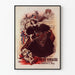 Vintageposter La Vache Enragée 1897 retro väggdekoration