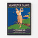 Vintageposter av Vancouver Island Golf – Sportig väggdekoration