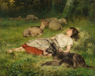 variste Carpentier - Sleeping shepherdess.webp