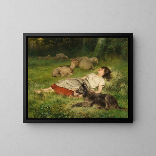 variste Carpentier - Sleeping shepherdess.webp