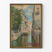 Vintageaffisch av Canal de Venise med gondol för väggdekoration
