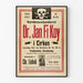 Vintageposter Dr. Jan Fi Koy - Väggdekoration Cirque