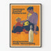Original vintageposter för en hygienisk mjölkförsörjning