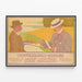Vintageposter från Vermessungs-Bureau Grundert & Hartmann Dresden — inramlat konstverk på väggen