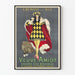 Vintageposter Veuve Amiot Crémant du Roi väggdekoration