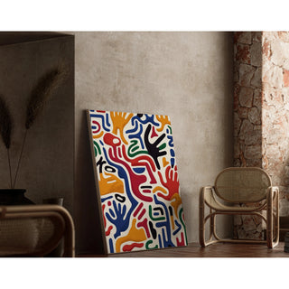 Tableau Pop Art - Mouvement des Mains | Reproduction Tableau Décoration murale affiche copie