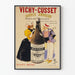 Vintageposter Vichy-Cusset Source Andreau väggdekoration