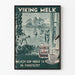 Vintage Viking Melk poster för väggdekoration