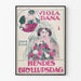 Vintageposter Viola Dana i Hennes Bröllopsdag för väggdekoration