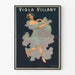 Vintageposter Viola Villany - elegant väggdekoration