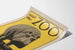 Vintageposter: Besök zoo i Philadelphia med hippopotamus