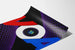 Dekorativ poster Voix de l'Amérique - Vintage geometrisk poster