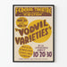 Vintageposter Vodvil Varietéer Förenings Teater
