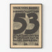 Tysk protestposter från 1953 med stark typografi