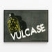 Vintage reklamposter för Vulcase Laboratoires Brisson — inramlat konstverk på väggen